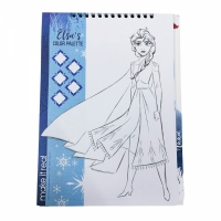 Carte de colorat Frozen cu autocolante si sabloane, 4207